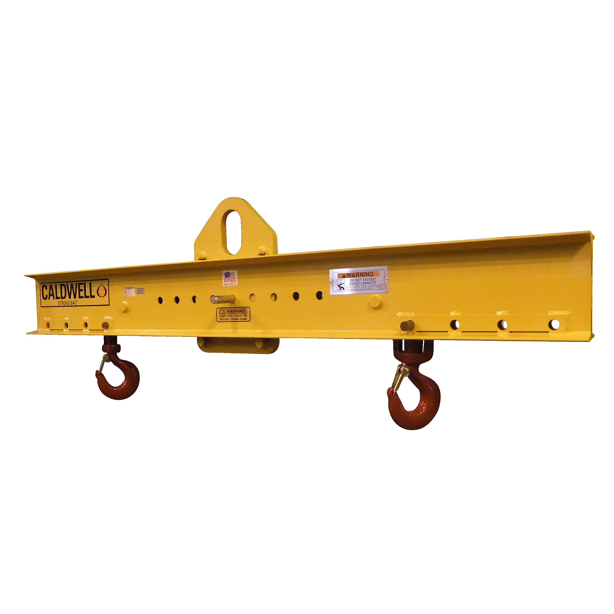 Caldwell, Adjustable Bail Lifting Beam, Capacity 30000 lb, Minimum Spread 96 in, Maximum Spread 96 in, Model# 24-15-8